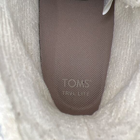 TOMS Women's Trvl Lite High Sneakers Shoe in Shaggy Beige Suede Size 6.5 - Picture 8 of 8